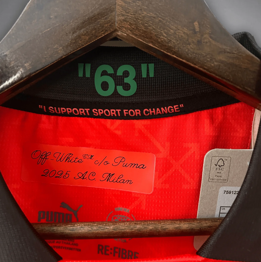 AC Milan x Off-White 2025/26 Red Kit