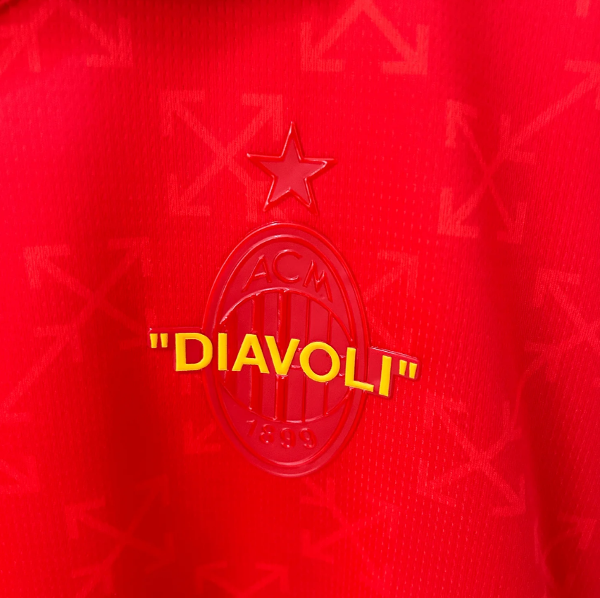 AC Milan x Off-White 2025/26 Red Kit