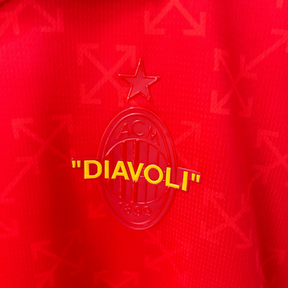 AC Milan x Off-White 2025/26 Red Kit