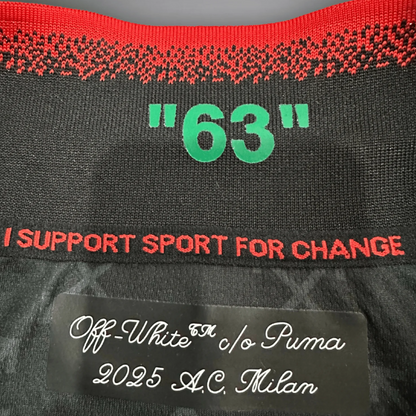 AC Milan x Off-White 2025/26 Black Kit