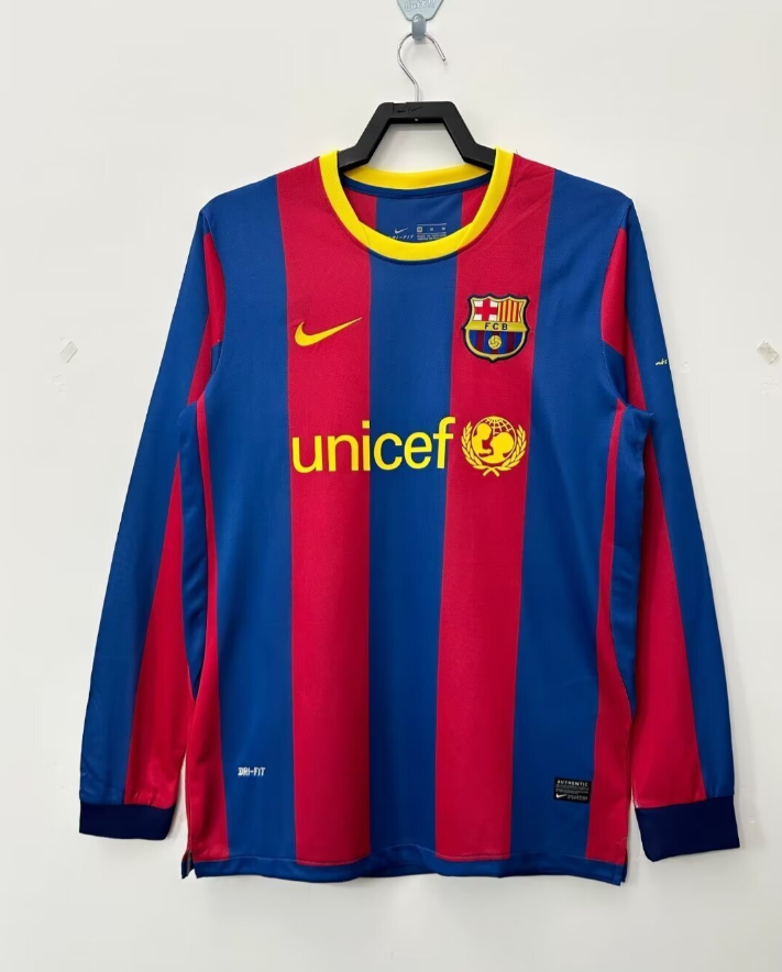 Barcelona 2010/11 Home Kit Long Sleeve