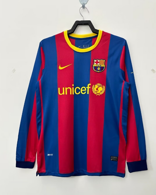 Barcelona 2010/11 Home Kit Long Sleeve