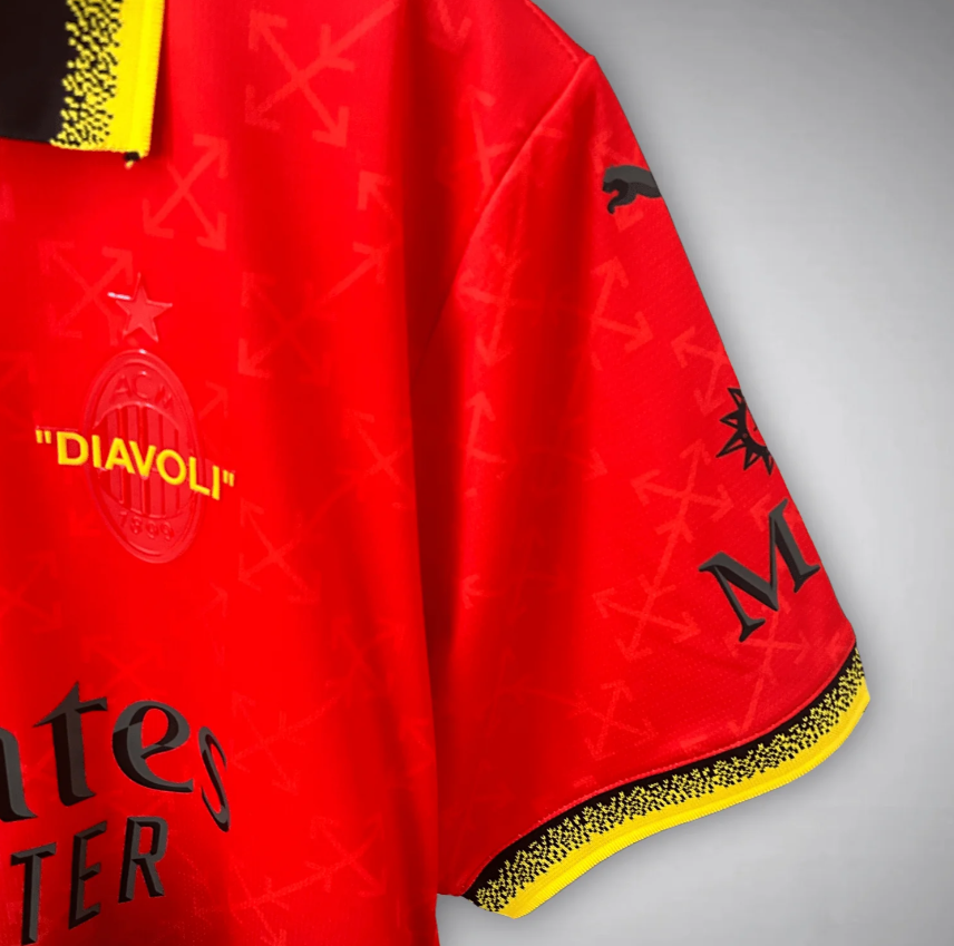 AC Milan x Off-White 2025/26 Red Kit